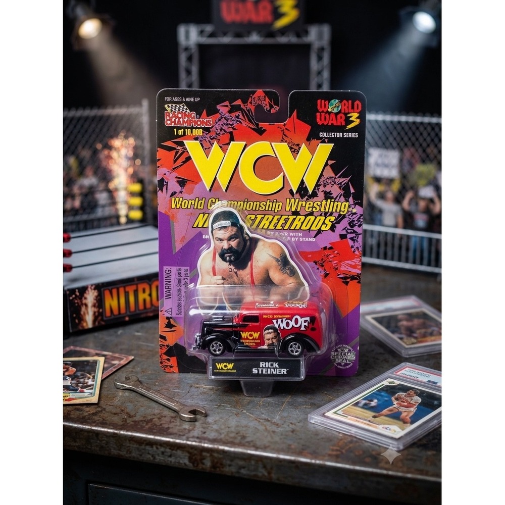 WCW Rick Steiner Nitro Street Rods Racing Champions World War 3 Vintage Diecast